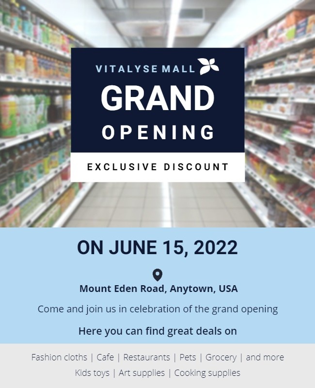 Mall Opening Flyer 