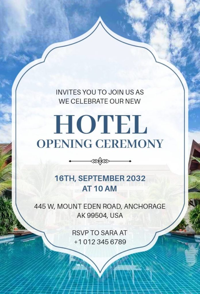 Hotel Opening Flyer 
