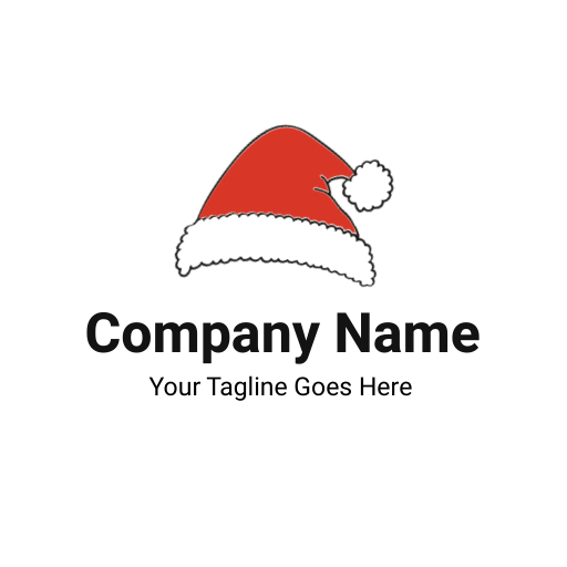 Santa's Hat Logo for Christmas