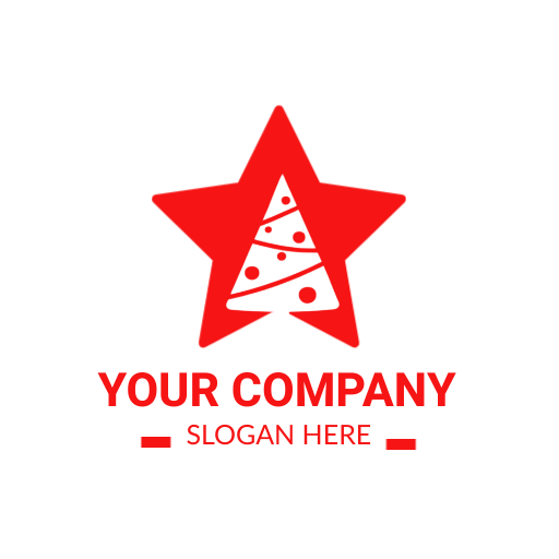 star christmas logo design