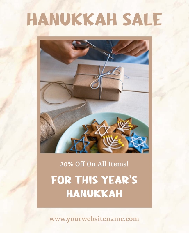 sale template for hanukkah
