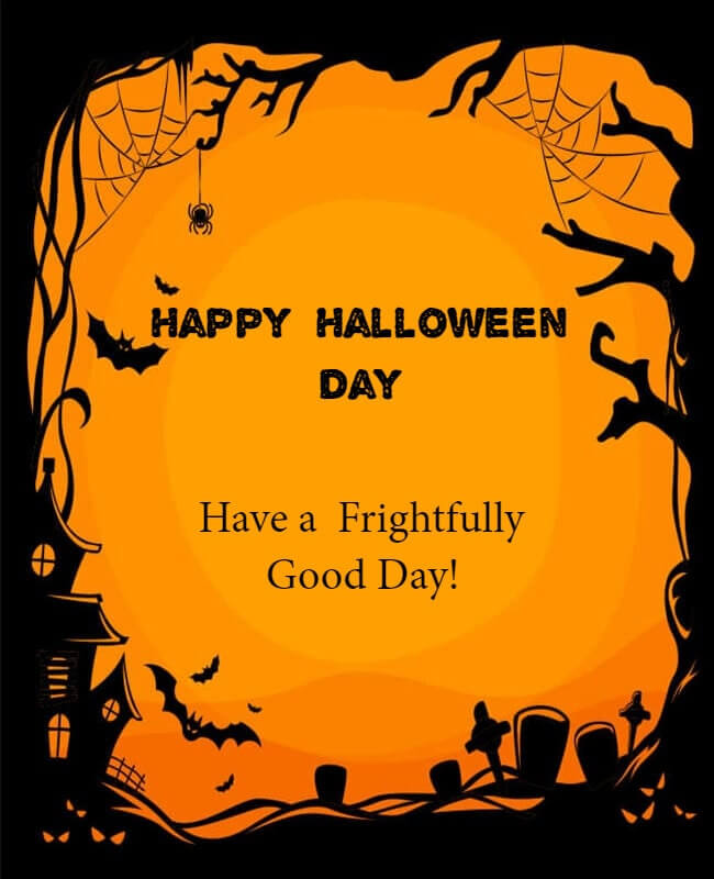 Sunset Shaded Halloween Card Background