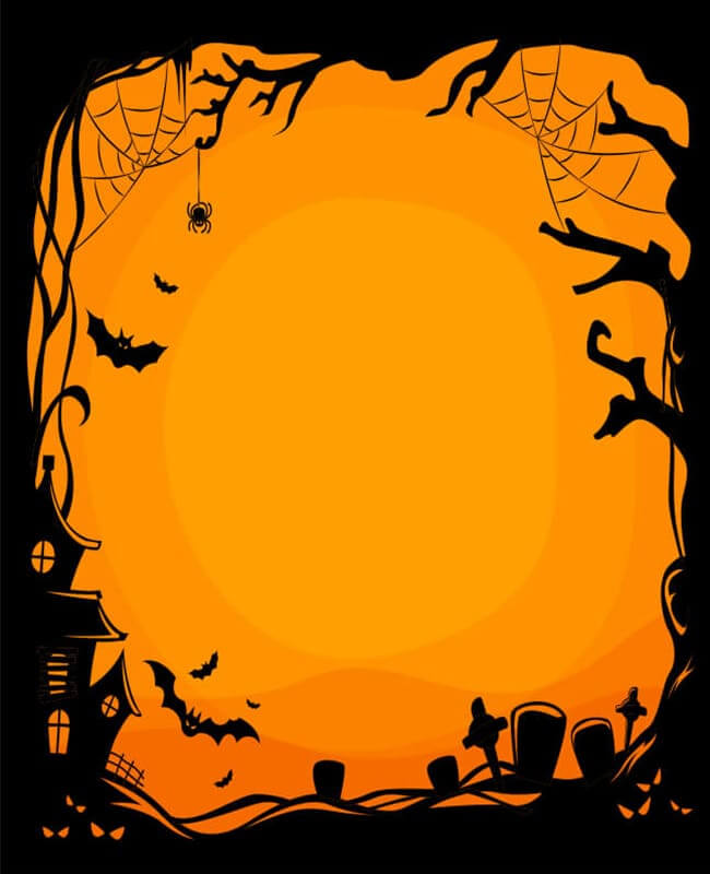 Shaded Halloween Card Background