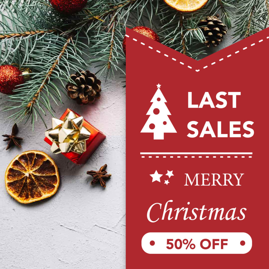 End of Sale early christmas Post for instagram