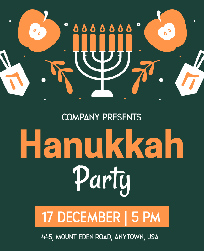Dance Party Poster for Hanukkah