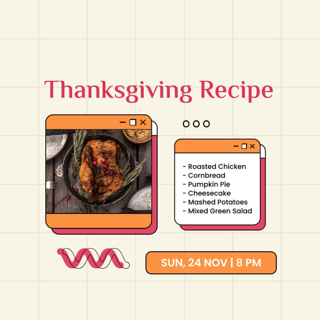 Thanksgiving Recipe Post