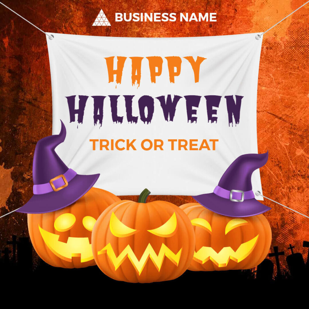 Trick or Treat Halloween Card Design