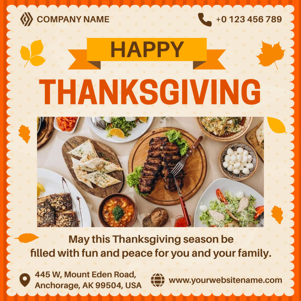 Happy Thanksgiving Company Greeting Card