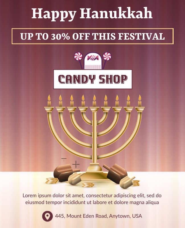 Feast Poster Idea for Hanukkah