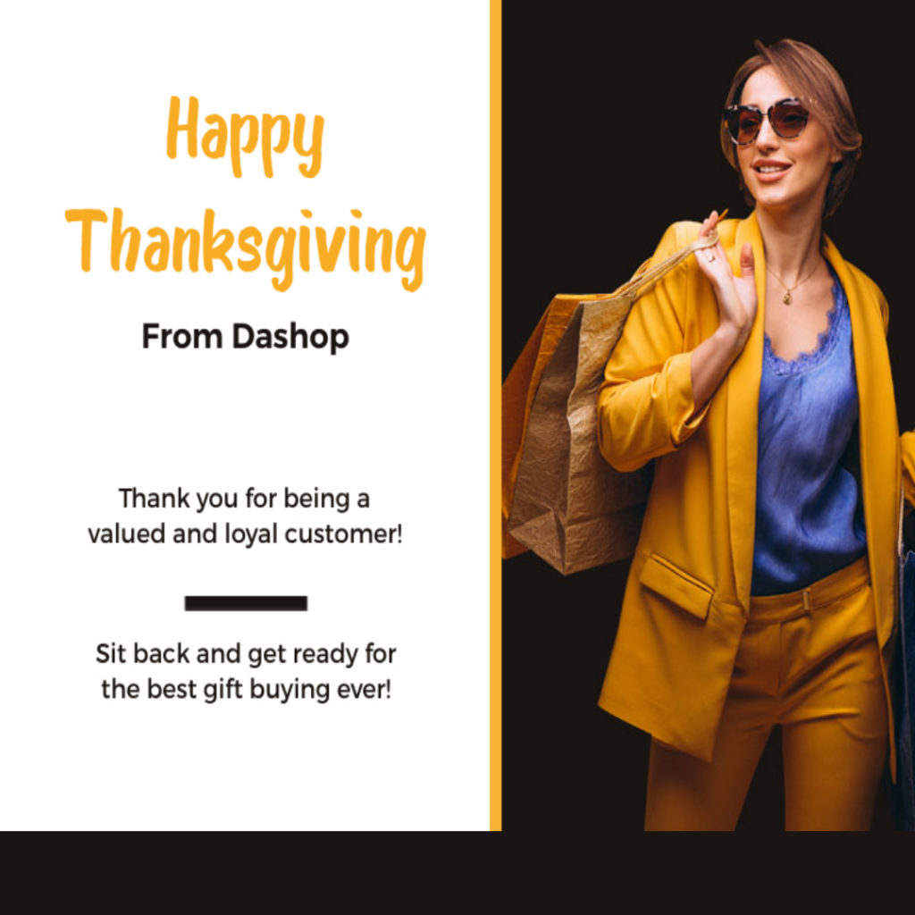 thanksgiving day shop card