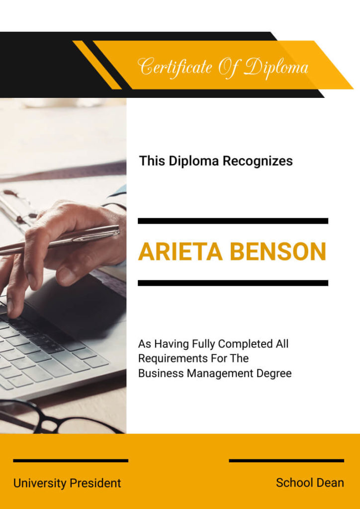 Diploma Certificate Example