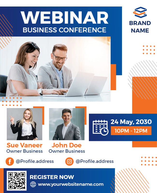 business conference meeting flyer