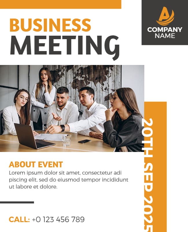 business meeting flyer