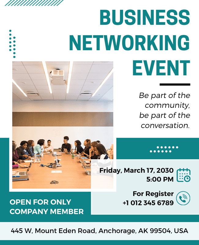 Business Networking Event Flyer