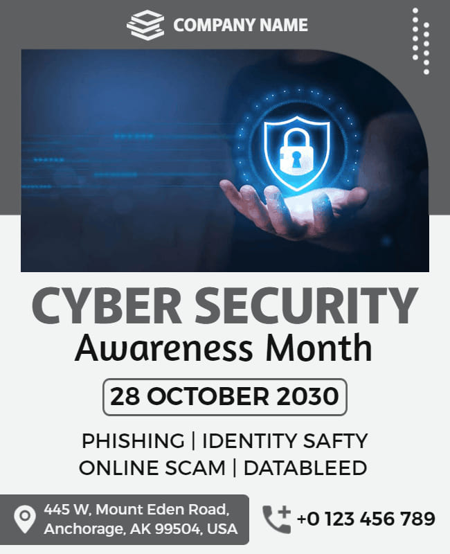 cyber security meeting flyer