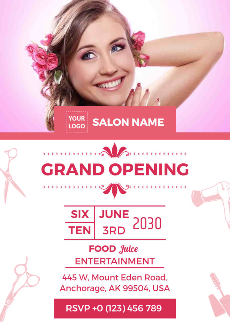 Beauty Buzz Cool Hair Salon Flyer