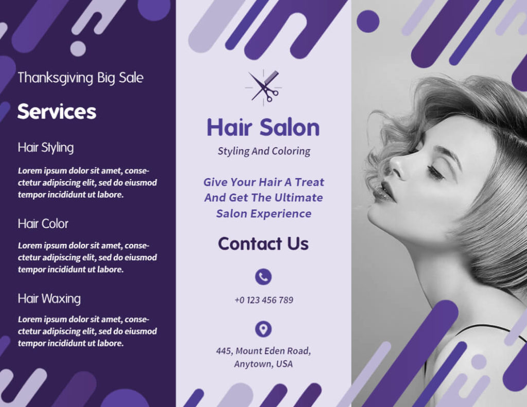 Women’s Hair Salon Pamphlet