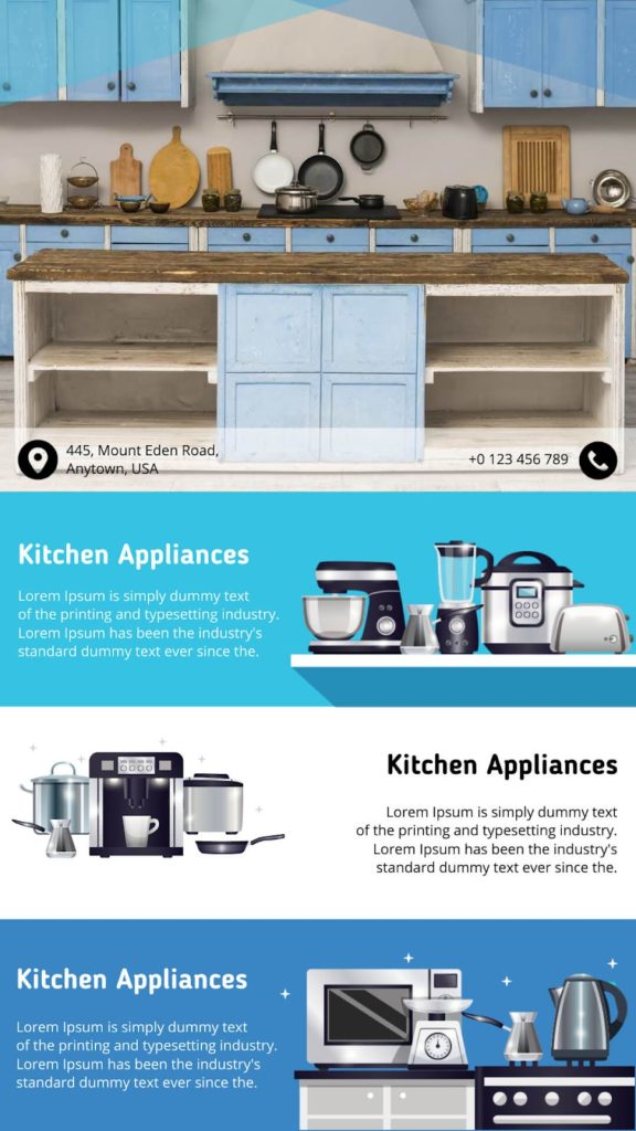 Kitchen Appliances Product Brochure Sample