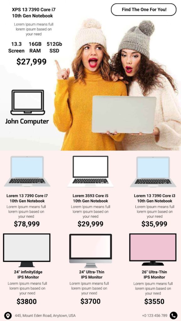 Computer Product Brochure Sample