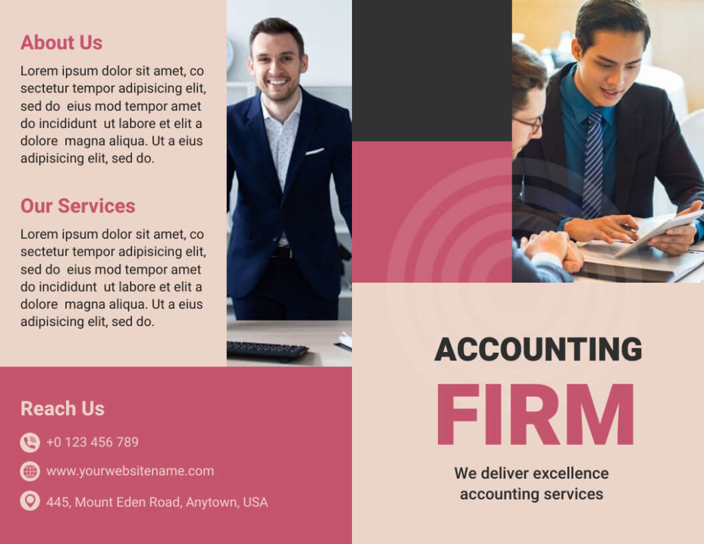 Accounting Firm Brochure Cover Template