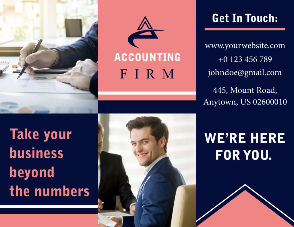 Accounting Business Trifold Brochure Template