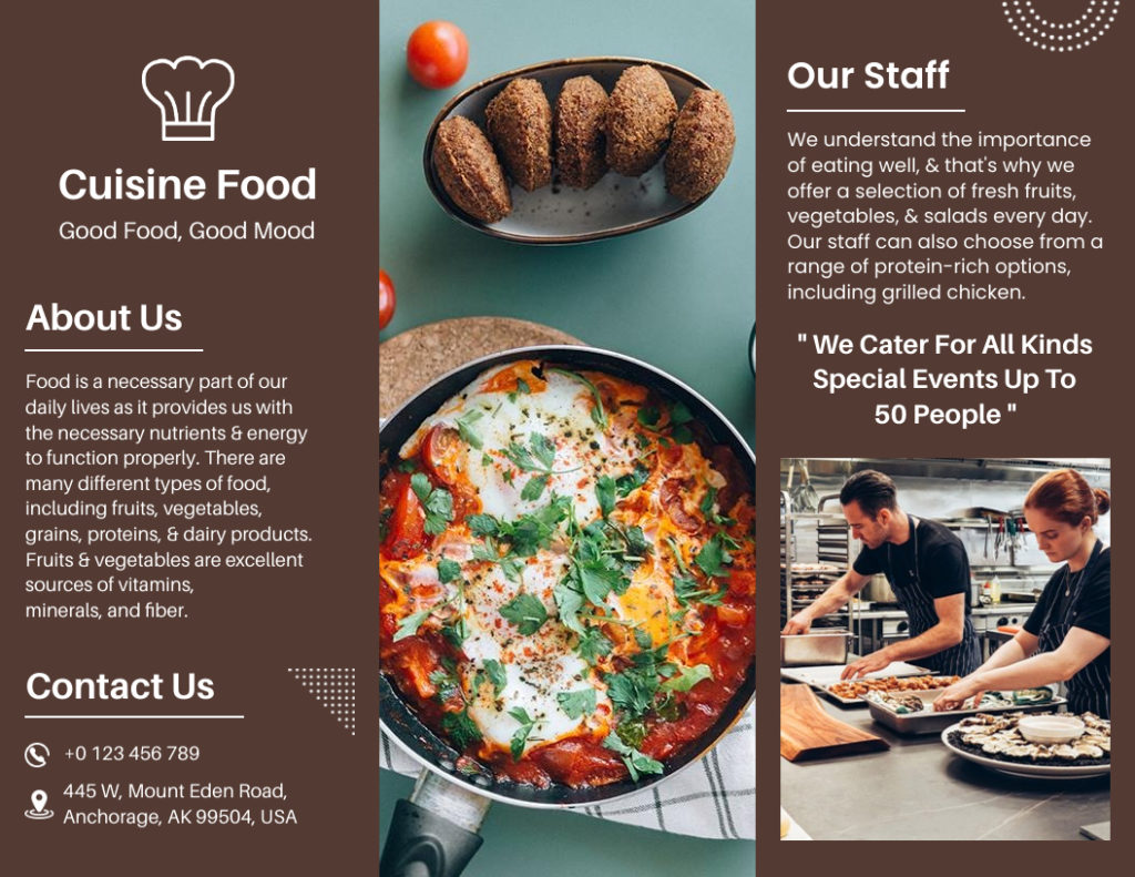 Restaurant Brochure Examples 14 Printable Templates