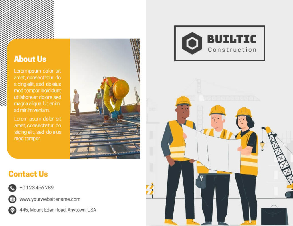 Illustrative Bifold Construction Brochure