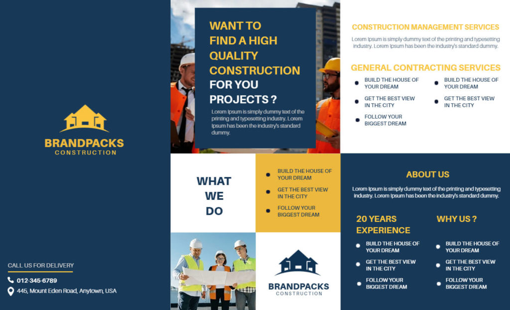 Construction Management Services Pamphlet
