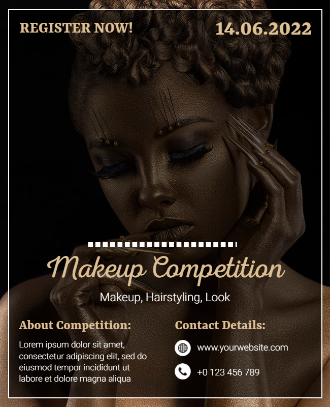makeup contest flyer examples