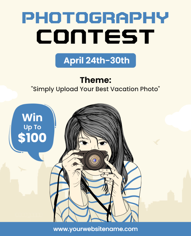 photography contest flyer templates