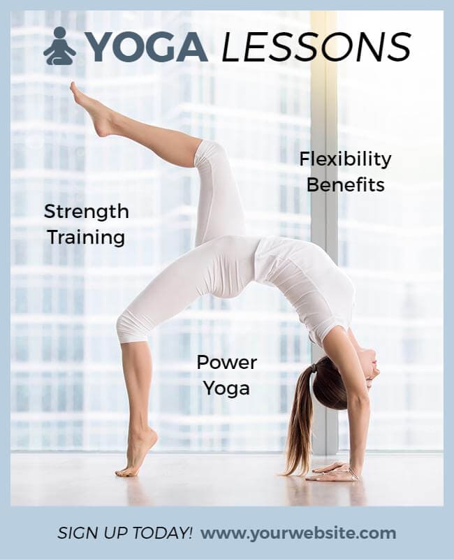 yoga classes flyer
