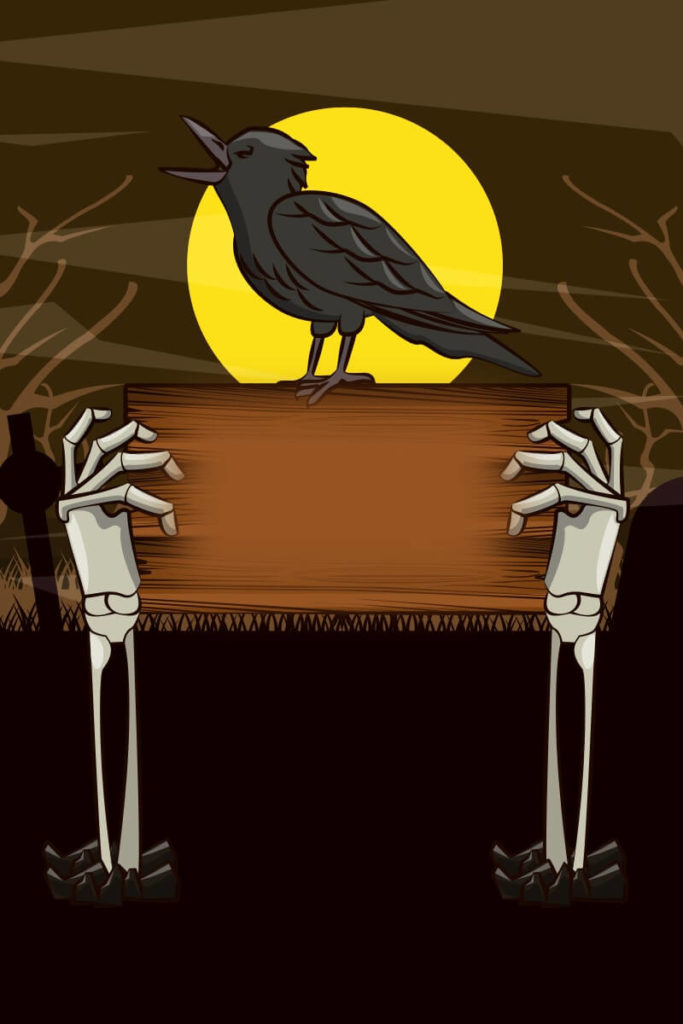 Scary Crow Backgrounds for Halloween