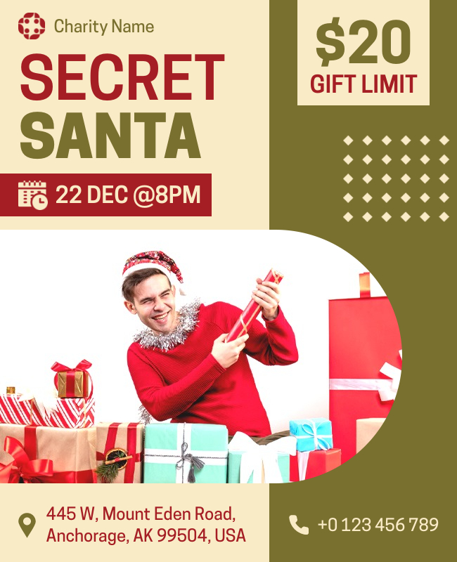 secret santa flyer for work