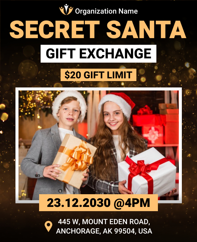 christmas gift exchange flyer