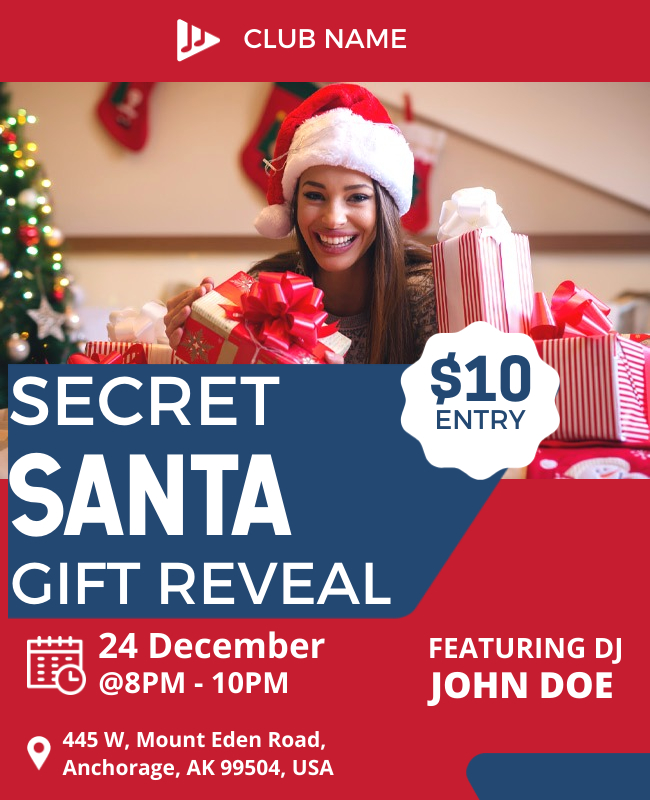 gift reveal flyer template
