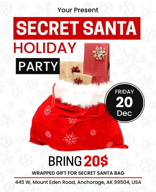 holiday party flyers templates