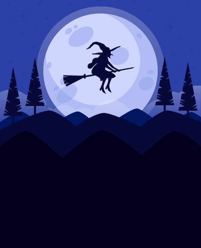 Witch Theme Halloween Card Background