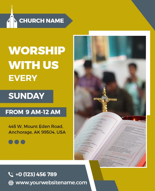 worship meeting flyer