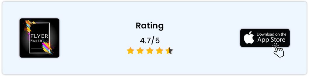Flyer Maker App rating and download
