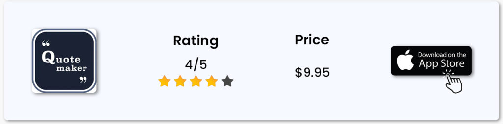 Quote Maker - Typographic Art App Pricing and Ratings