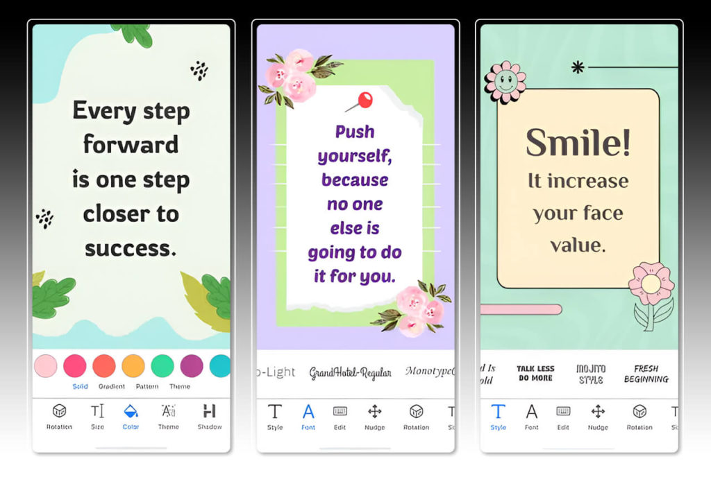 Daily Quotes Poster Maker Screenshots