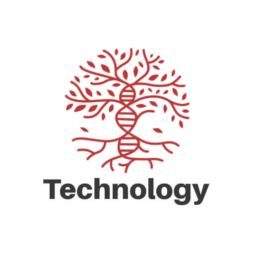 White Science & Technology Logo,  Technology Logo Examples 