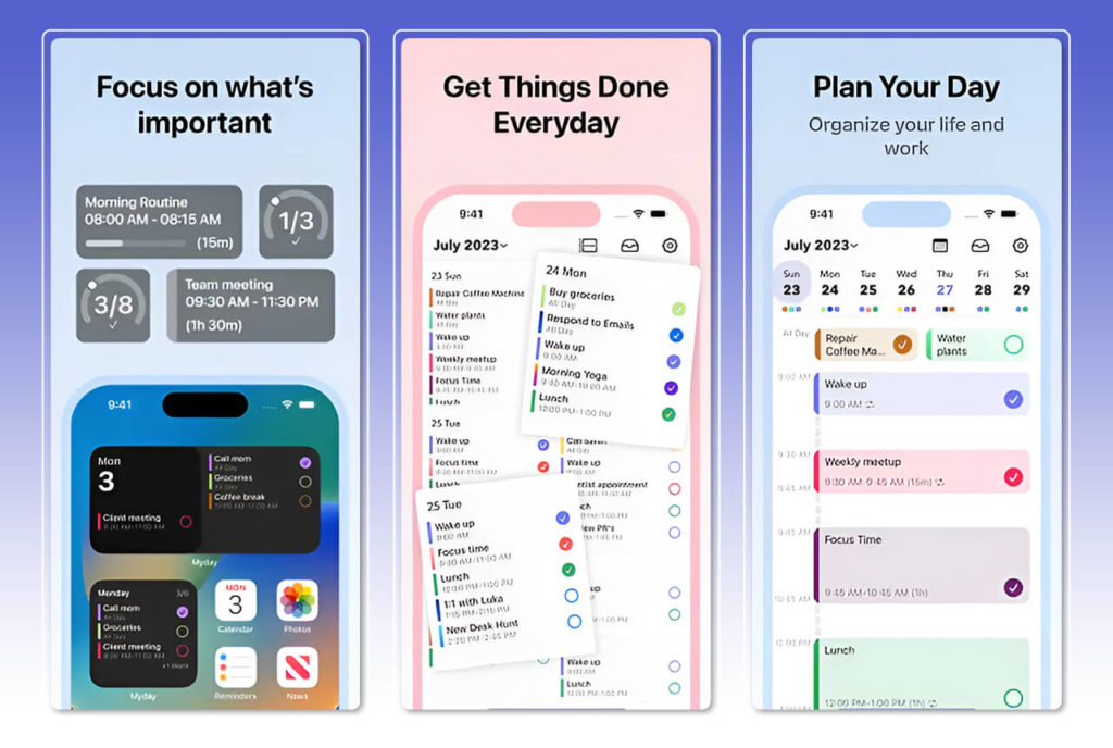Daily Schedule Planner - Myday App
