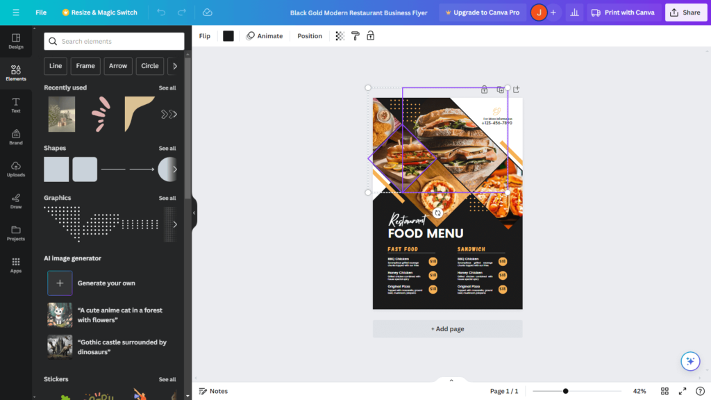 Canva Layer editor