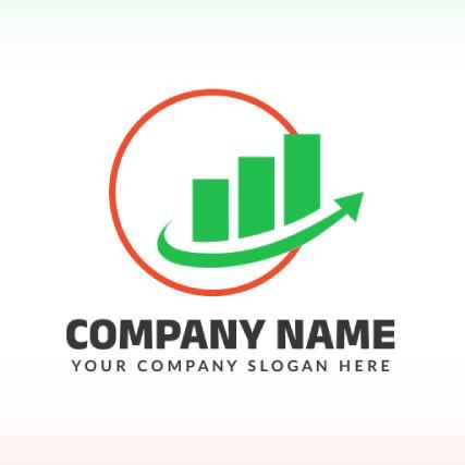 step growth job logo template